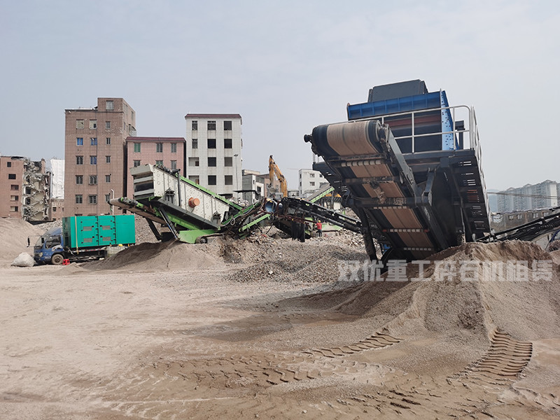 江苏南京建筑垃圾处理设备厂家 移动式粉碎机产量 配置性能